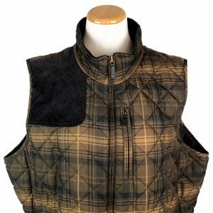 Lauren Ralph Lauren Puffer Vest Plaid with Corduro